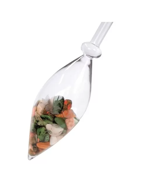 Edelstein-Balance - Wasserstab - Regeneration (Epidot, Ozeanjaspis, Zoisit)