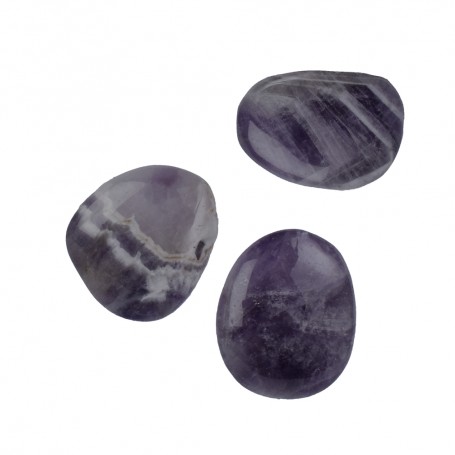 Heil- & Edelsteine - Scheibensteine - Amethystquarz dunkel / Chevron-Amethyst - 500gr Beutel