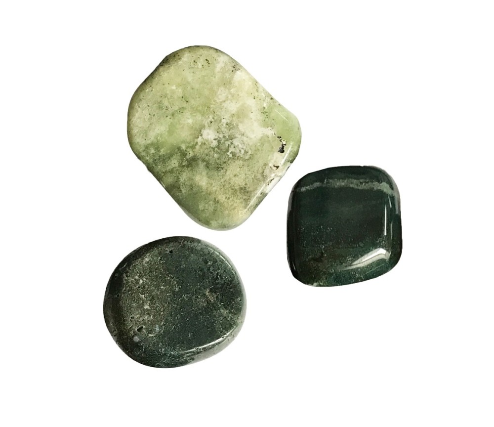 Heil- & Edelsteine - Scheibensteine - Moosachat B - 500gr Beutel