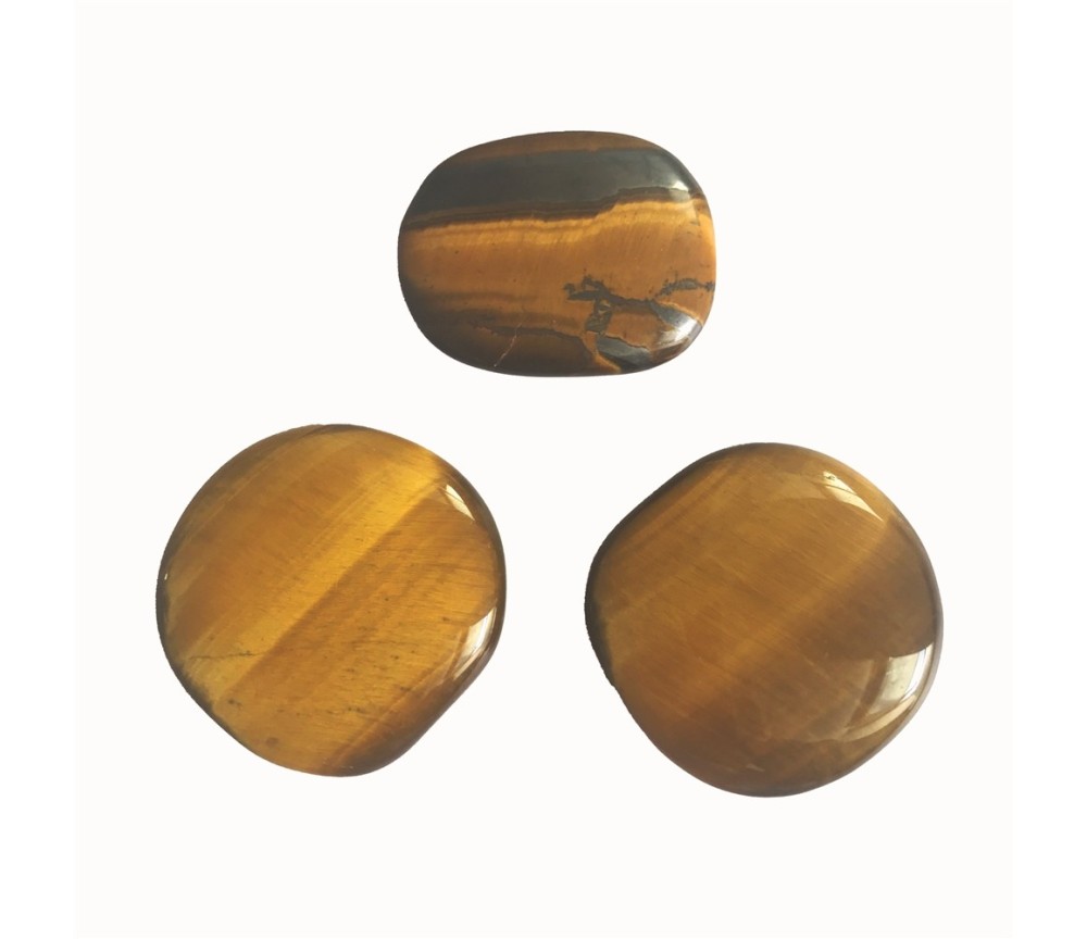 Heil- & Edelsteine - Scheibensteine - Tigerauge gold - 500gr Beutel