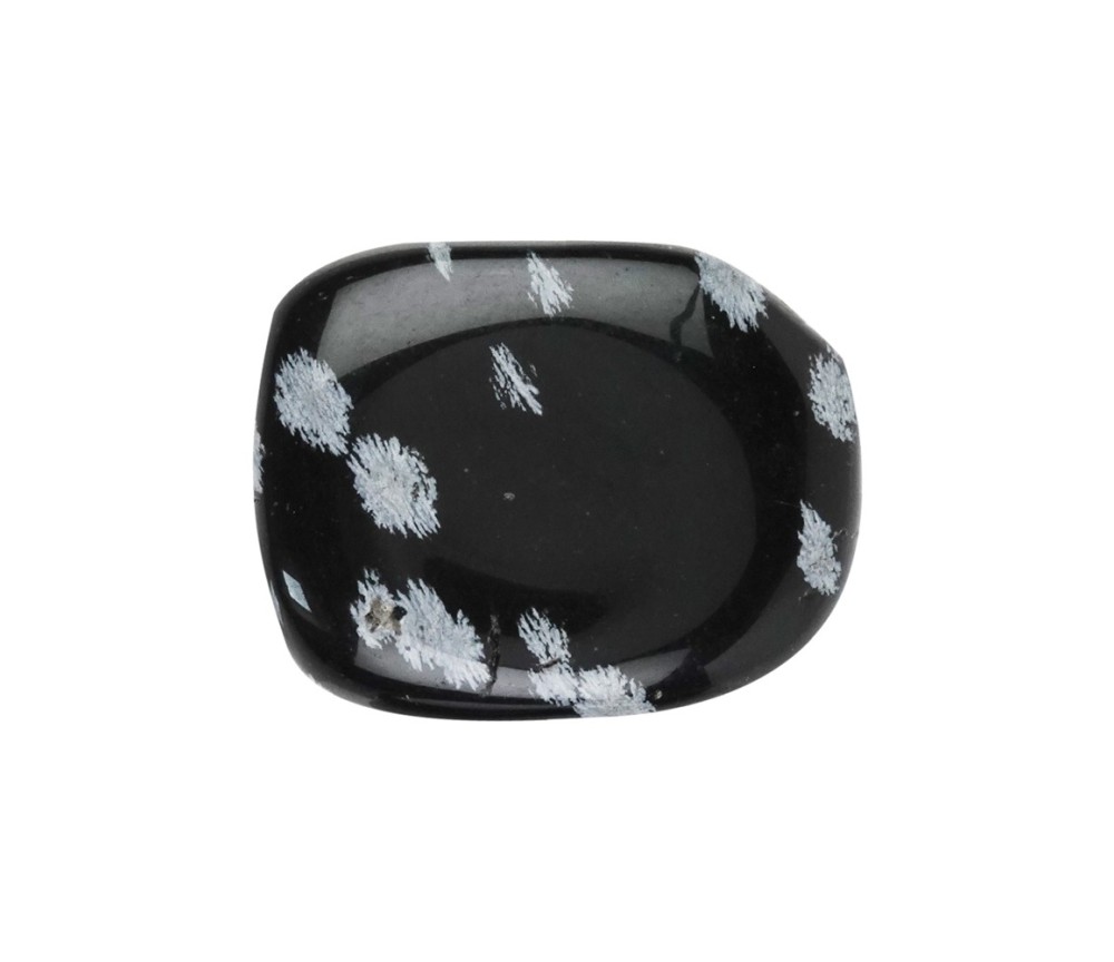 Heil- & Edelsteine - Scheibensteine - Obsidian (Schneeflockenobsidian) - 500gr Beutel