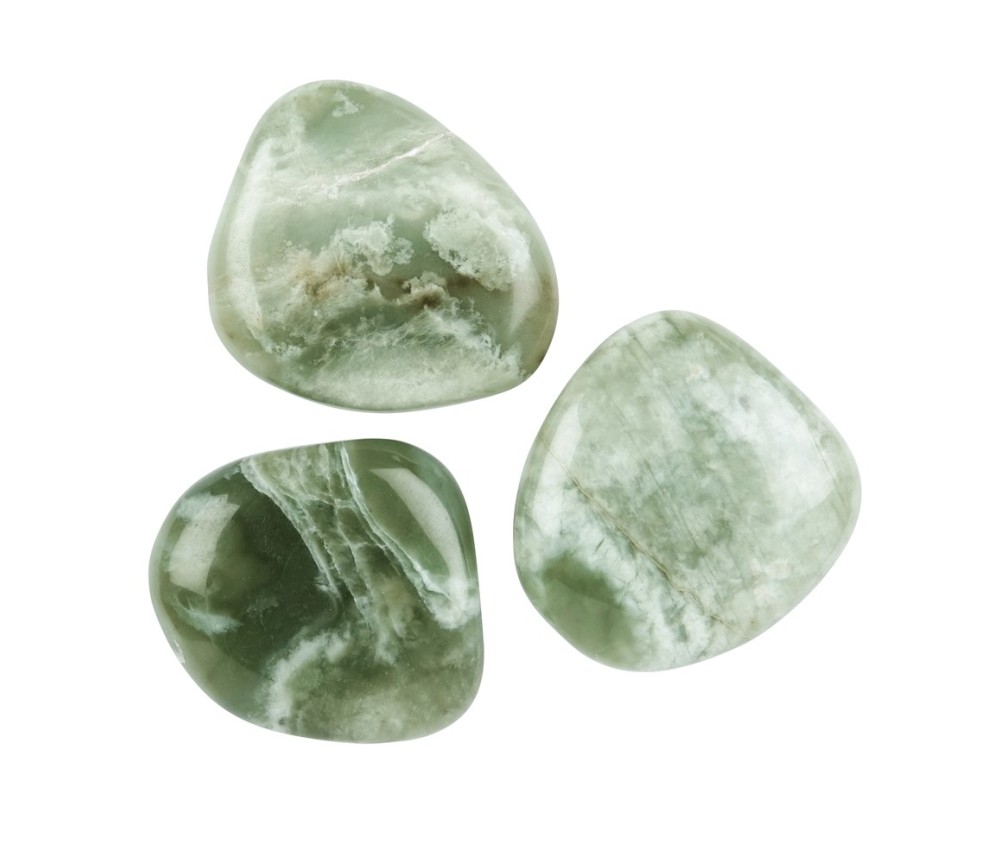 Heil- & Edelsteine - Scheibensteine - Serpentin ( China Jade ) - 500gr Beutel