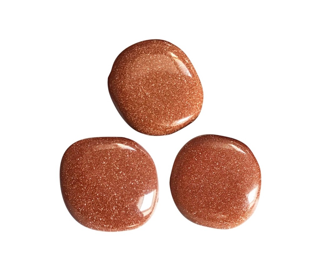 Heil- & Edelsteine - Scheibensteine - Goldfluss braun (synth. Glas) - 500gr Beutel