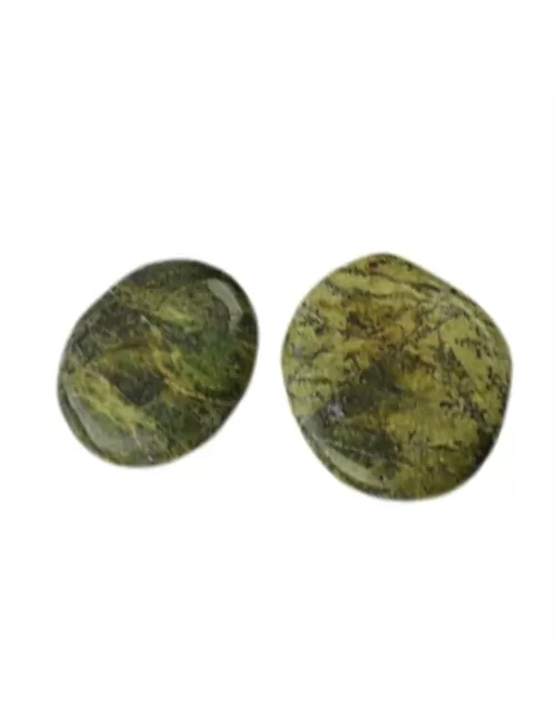 Heil- & Edelsteine - Scheibensteine - Stichtit in Serpentin - 500gr Beutel