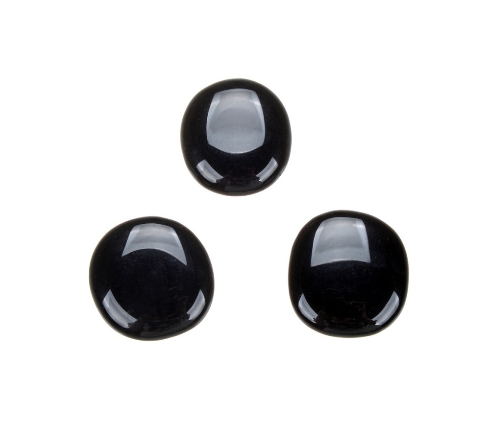 Heil- & Edelsteine - Scheibensteine - Obsidian (schwarz) - 500gr Beutel