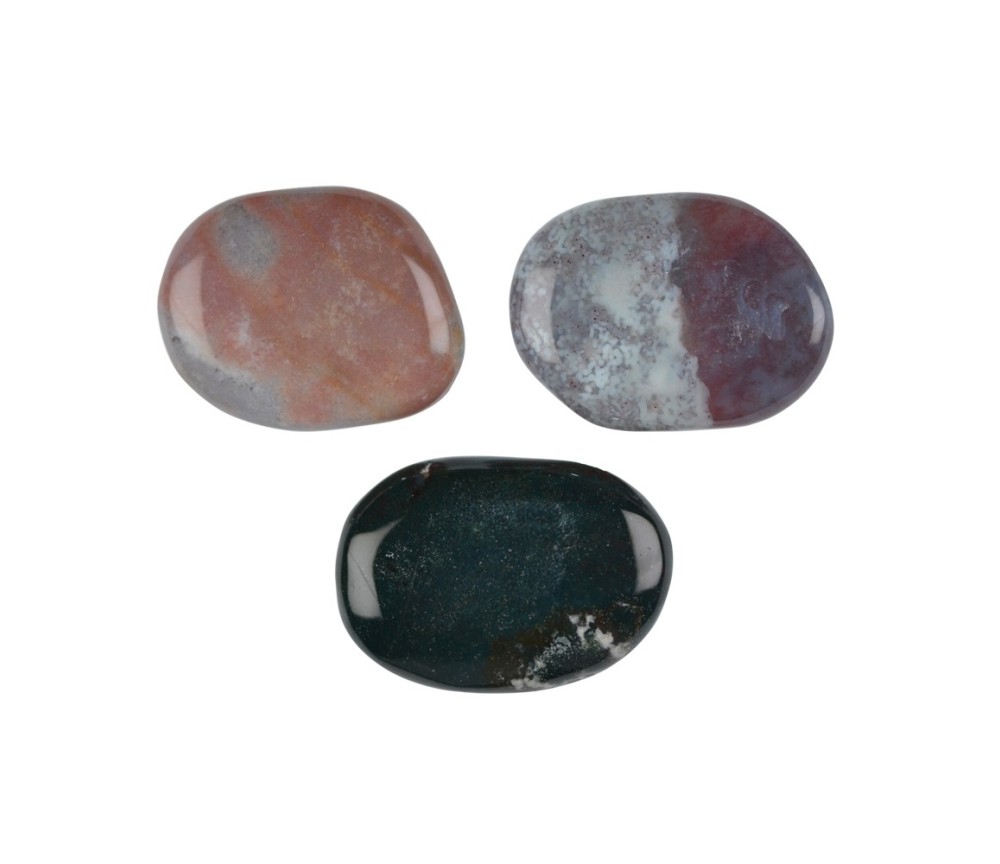 Heil- & Edelsteine - Scheibensteine - Chalcedon rot-braun (Fleischchalcedon) - 500gr Beutel