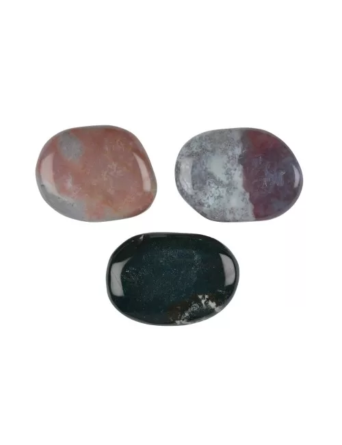 Heil- & Edelsteine - Scheibensteine - Chalcedon rot-braun (Fleischchalcedon) - 500gr Beutel
