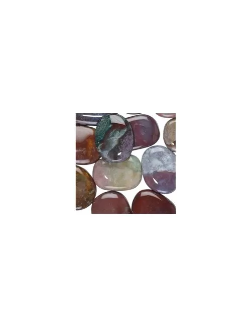 Heil- & Edelsteine - Scheibensteine - Chalcedon rot-braun (Fleischchalcedon) - 500gr Beutel