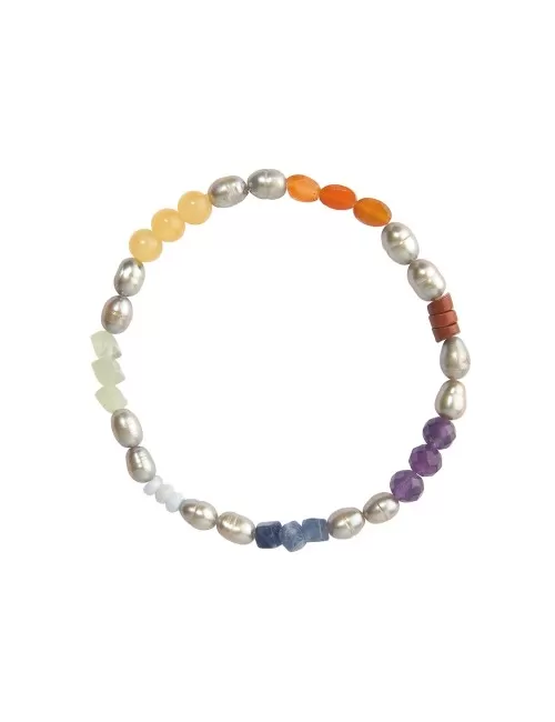 Armband - Chakra - Pearl , 19cm (elastisch)