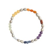 Armband - Chakra - Pearl , 19cm (elastisch)