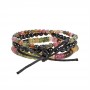 Armband - Set  Turmalin  (Turmalin bunt