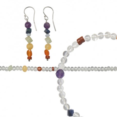 SchmuckSet - Chakra Schmuck - Crystal - (Collier