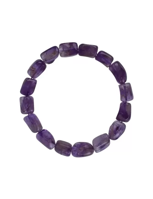 Armband - Amethyst, 18 - 22mm Nuggets