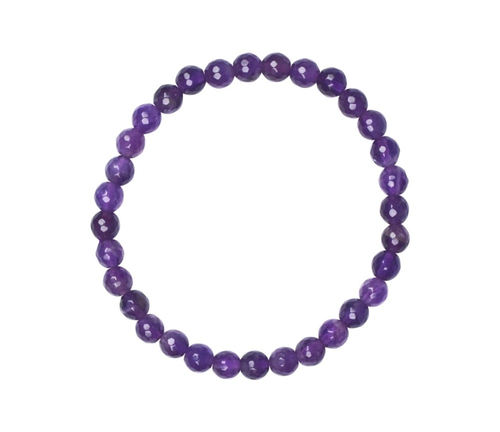 Armband - Amethyst extra, 06mm Kugeln, facettiert