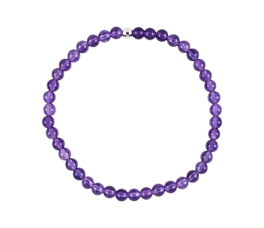 Armband - Amethyst, 04mm Kugeln