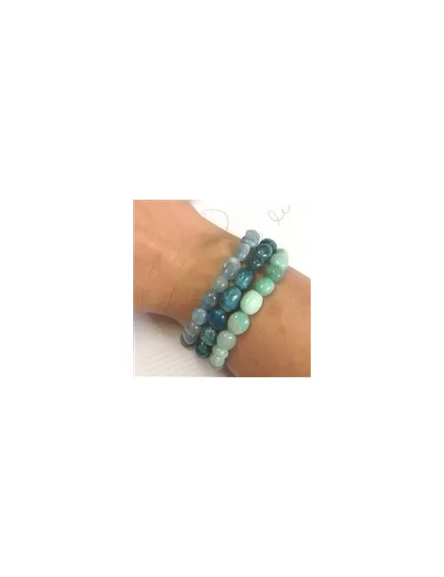 Armband - Apatit (stab.), 08-10mm Nuggets