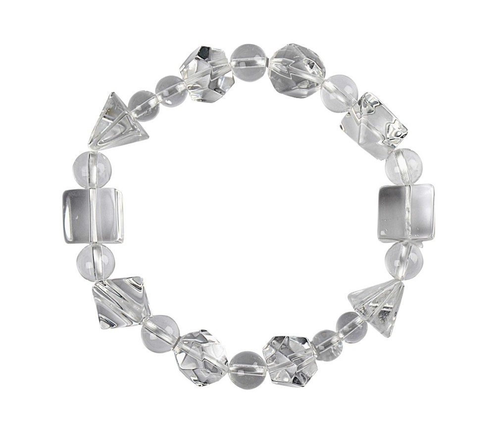 Armband - Bergkristall, Platonische Körper