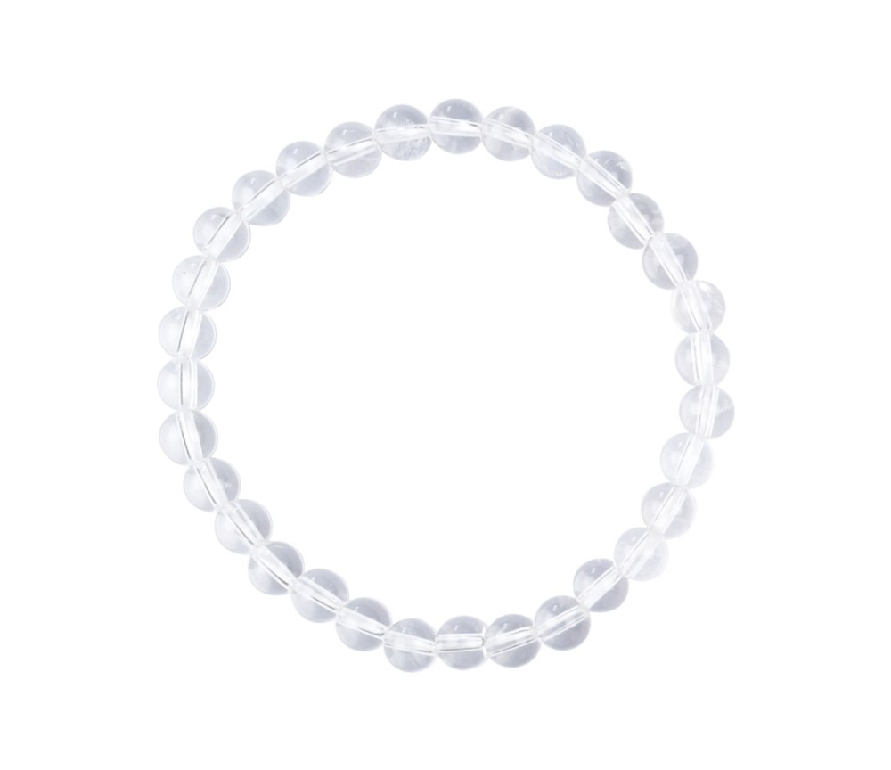 Armband - Bergkristall, 06mm Kugeln