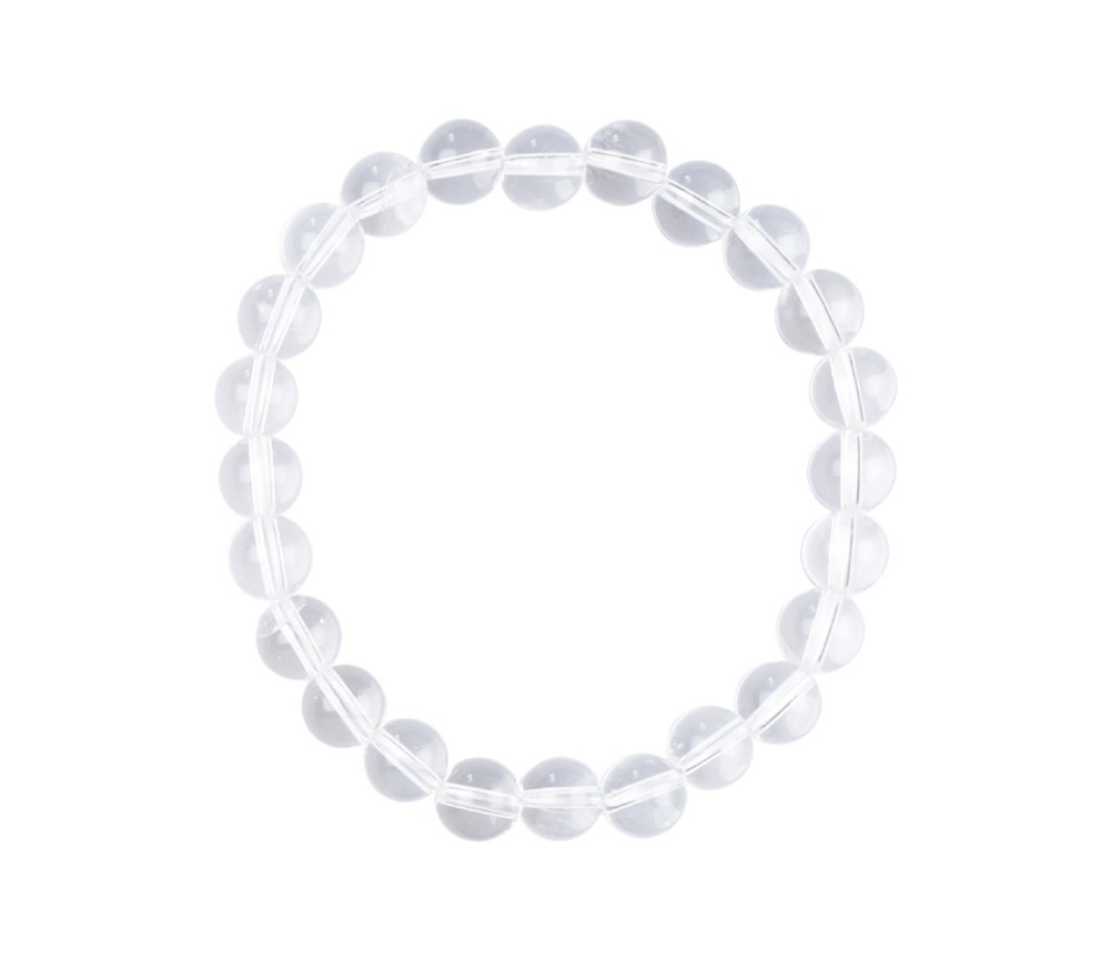 Armband - Bergkristall, 08mm Kugeln