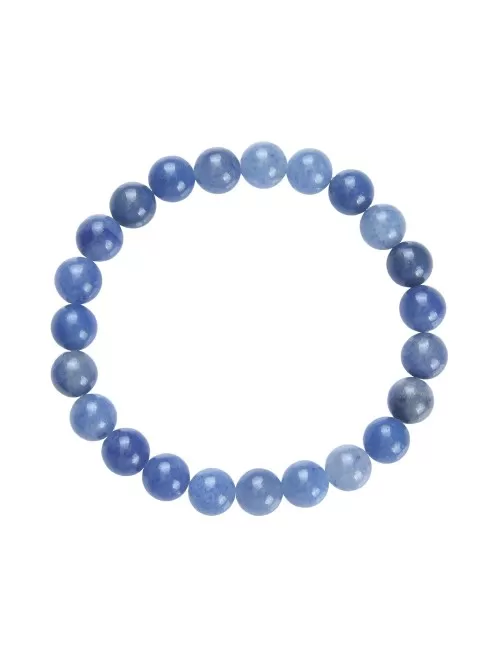 Armband - Blauquarz, 08mm Kugeln