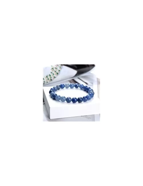 Armband - Blauquarz, 08mm Kugeln