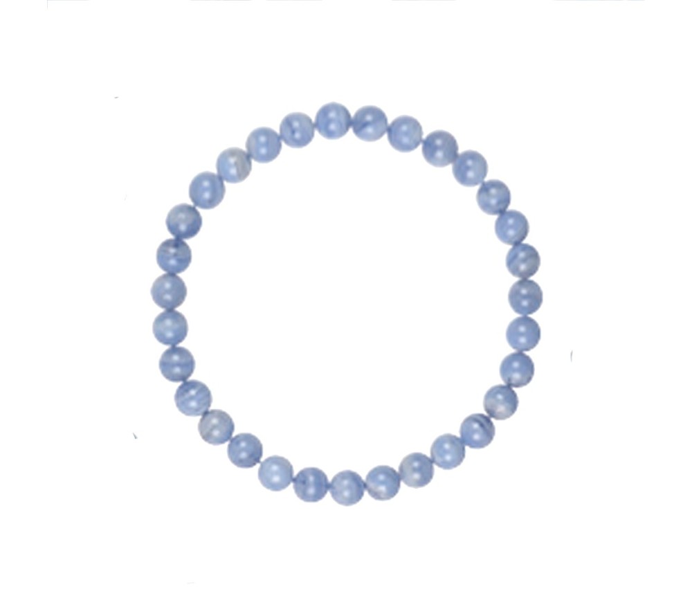 Armband - Chalcedon (blau), 04mm Kugeln