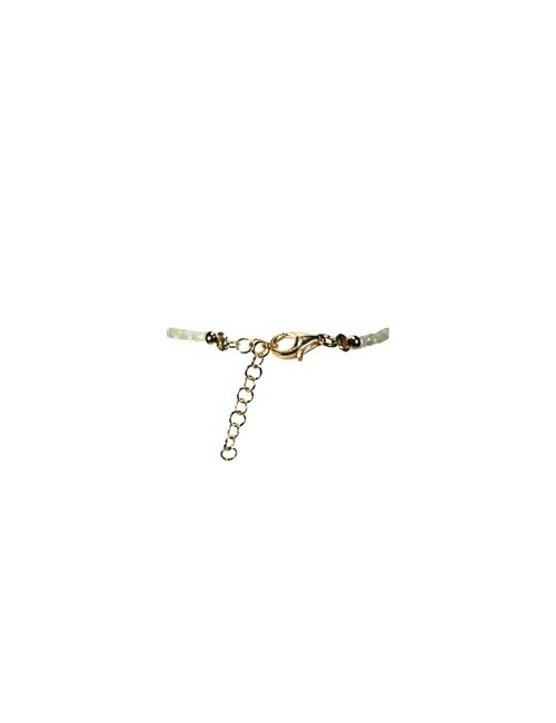 Armband - Chrysoberyll, 2,5-5,0mm Button facettiert, Verlängerungskettchen, vergoldet