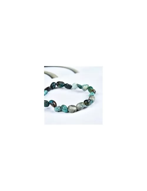Armband - Chrysocoll (stab.), 08-10mm Nuggets