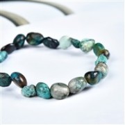 Armband - Chrysocoll (stab.), 08-10mm Nuggets