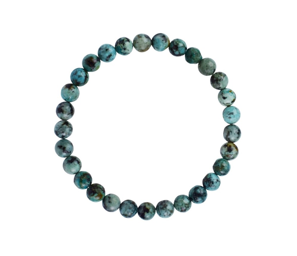 Armband - Chrysocoll-Diorit (stab.), 06mm Kugeln