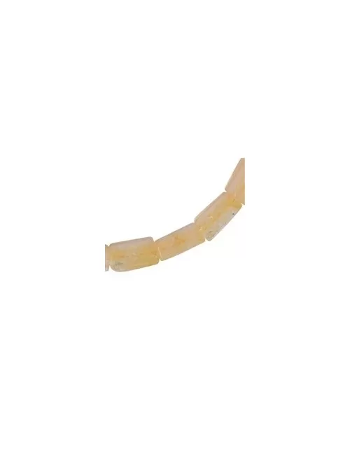 Armband - Citrin (gebr.), 10 x 10mm Quadrate, facettiert