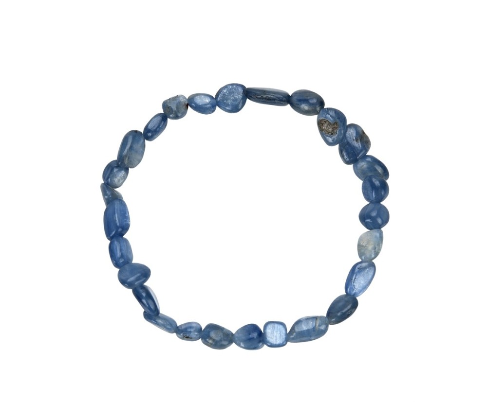Armband - Disthen (blau), 08-10mm Nuggets