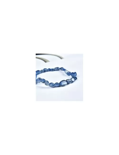 Armband - Disthen (blau), 08-10mm Nuggets