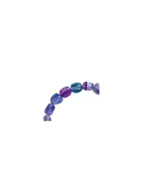 Armband - Fluorit, 10 - 12mm Nuggets
