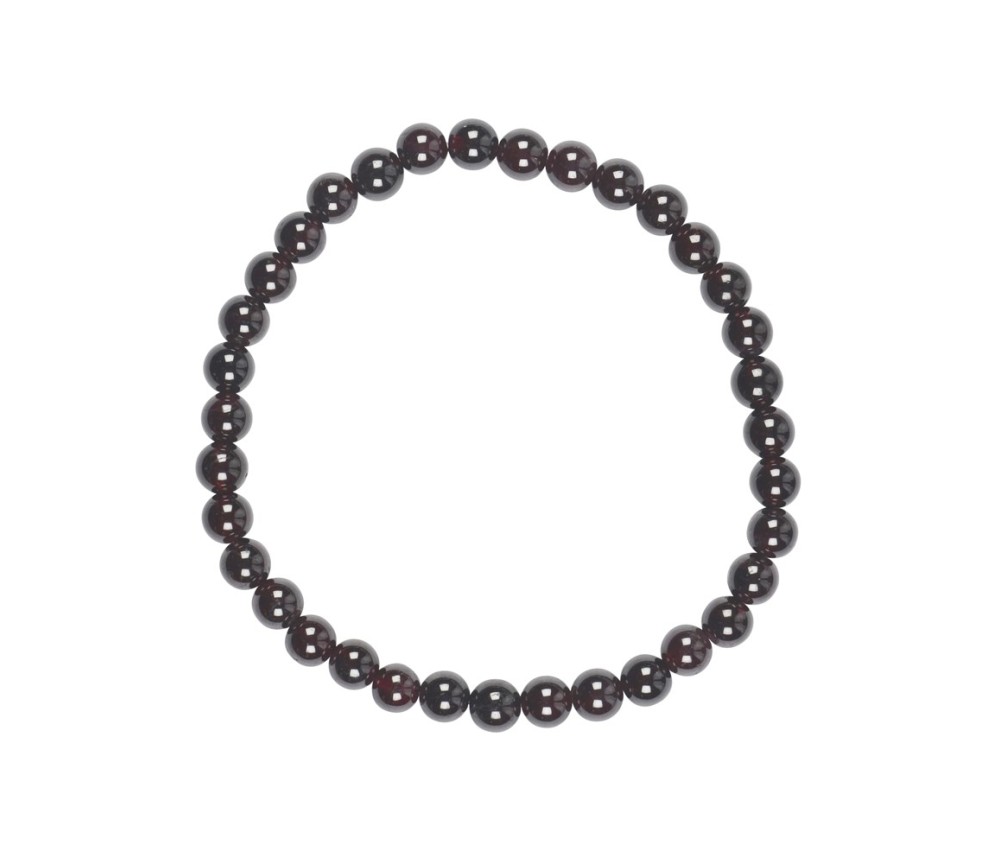 Armband - Granat, 06mm Kugeln