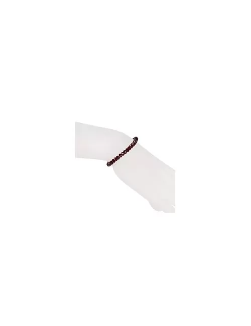 Armband - Granat, 03 x 05mm Buttons, facettiert