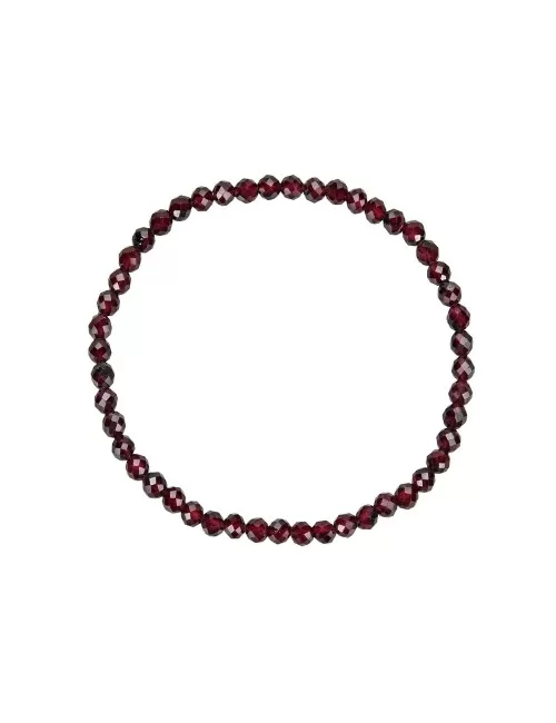 Armband - Granat, 04mm Kugeln, facettiert