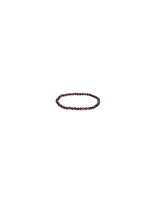 Armband - Granat, 04mm Kugeln, facettiert