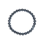 Armband - Hämatit (natur), 06mm Kugeln