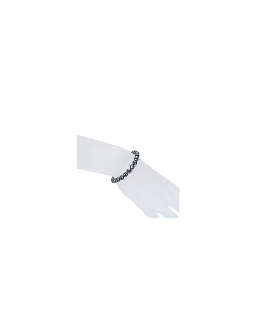 Armband - Hämatit (natur), 08mm Kugeln