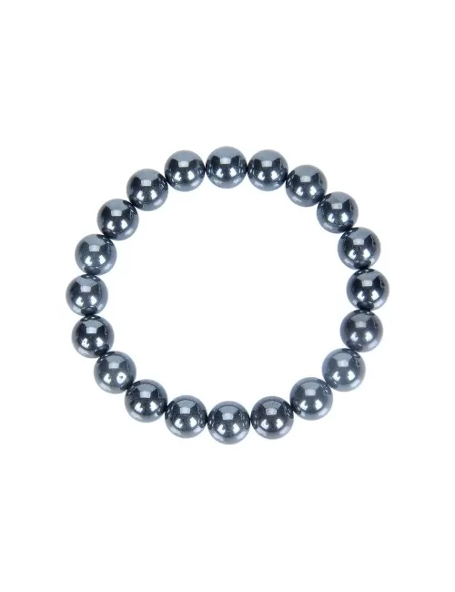 Armband - Hämatit (natur), 10mm Kugeln