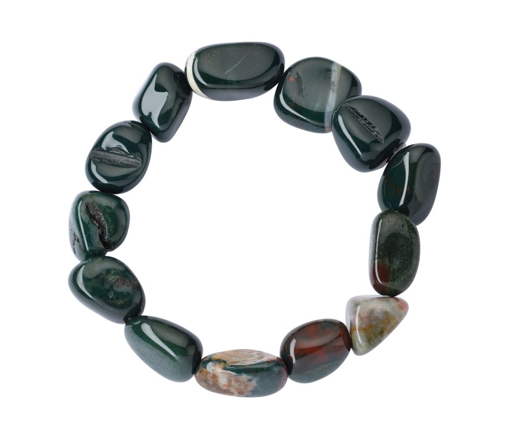 Armband - Heliotrop, 18 - 22mm Nuggets (groß)