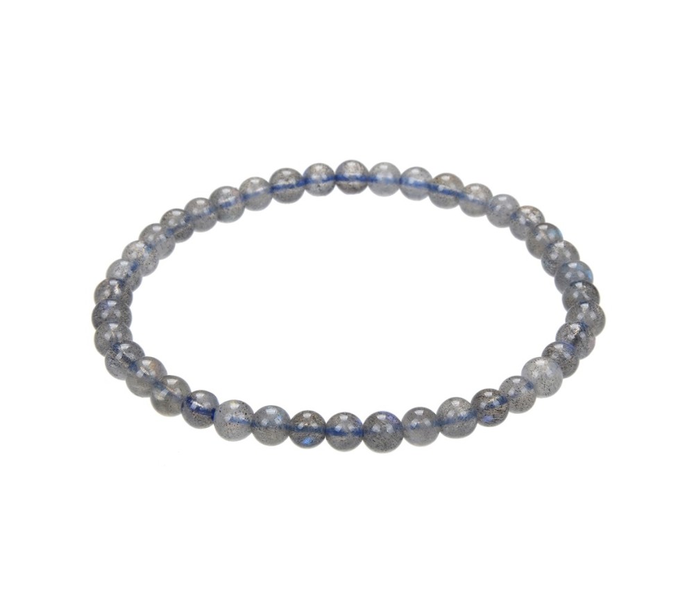 Armband - Labradorit (dunkel), 05mm Kugeln