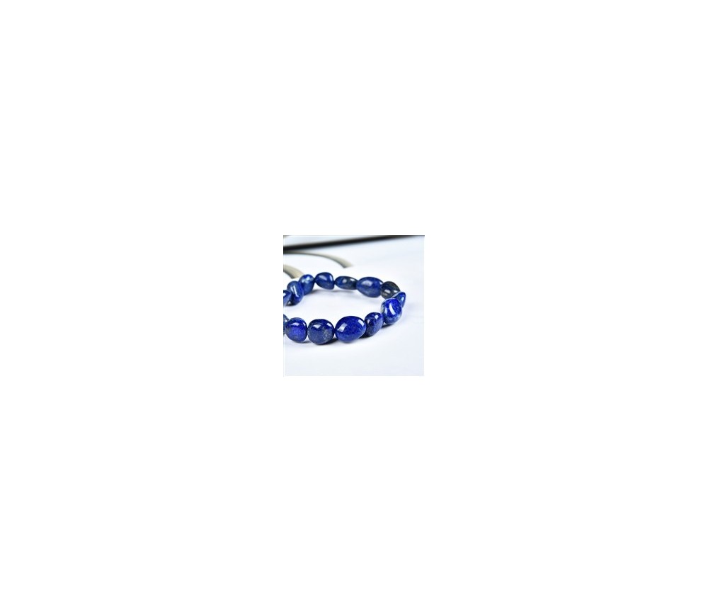 Armband - Lapis Lazuli, 10 - 12mm Nuggets (flach)