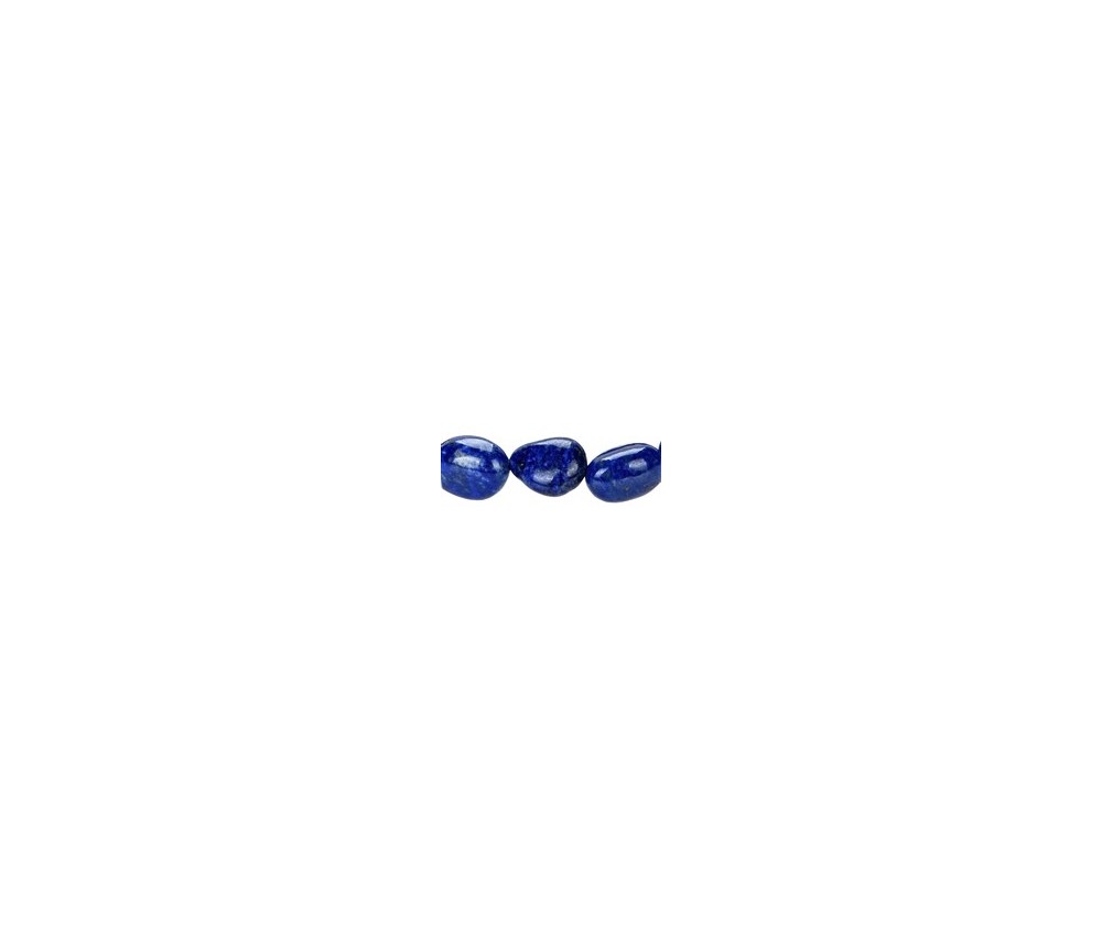 Armband - Lapis Lazuli, 10 - 12mm Nuggets (flach)