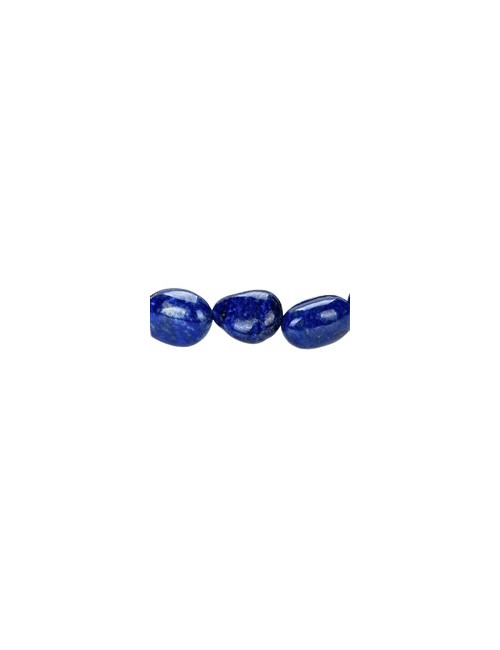 Armband - Lapis Lazuli, 10 - 12mm Nuggets (flach)