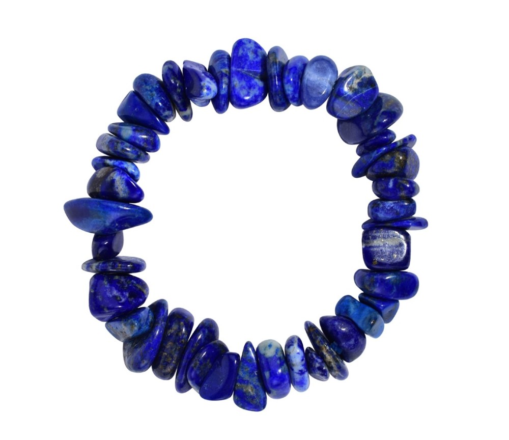 Armband - Lapis Lazuli, 10-15mm Chips
