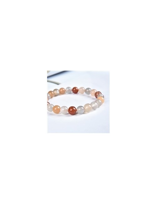 Armband - Mondstein, 08mm Kugeln