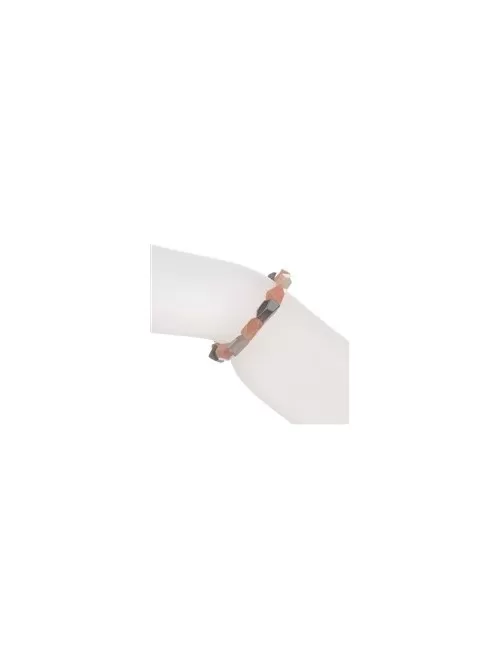 Armband - Mondstein (bunt), 08 x 10mm Nuggets, facettiert
