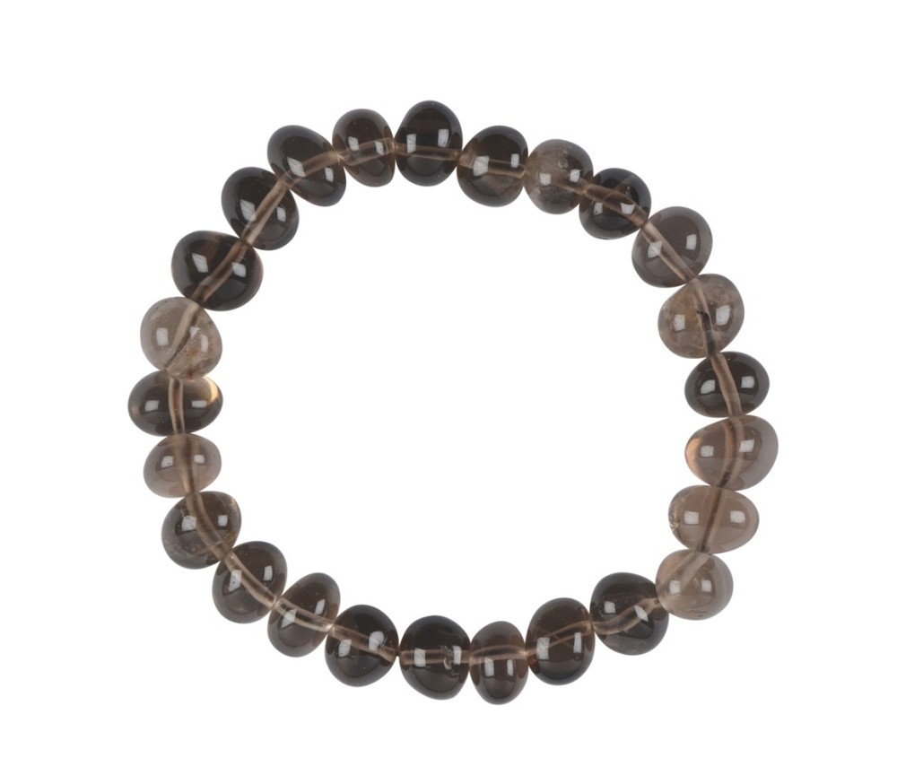 Armband - Rauchquarz, 08 - 10mm Nuggets (klein)